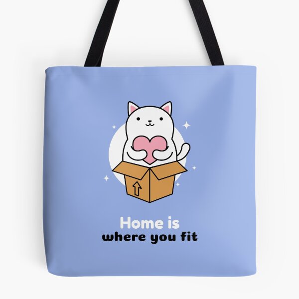 Item preview, HOME IS WHERE YOU FIT CUTE CAT designed and sold by SimplyAverage.