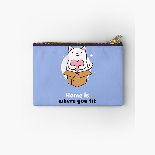 Item preview, HOME IS WHERE YOU FIT CUTE CAT designed and sold by SimplyAverage.