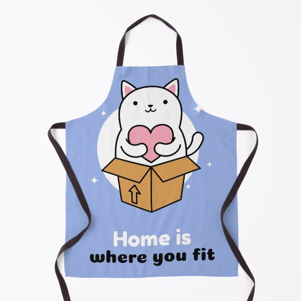 Item preview, HOME IS WHERE YOU FIT CUTE CAT designed and sold by SimplyAverage.