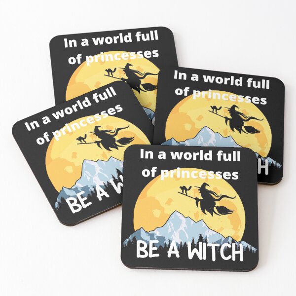 Item preview, In a world full of princesses be a witch - Funny Halloween designed and sold by TeesForNerds.