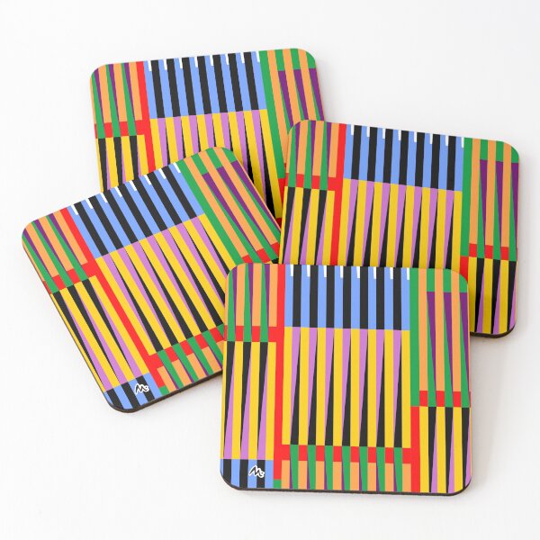 Item preview, Abstract kinetic art print in many colors designed and sold by Miduart.