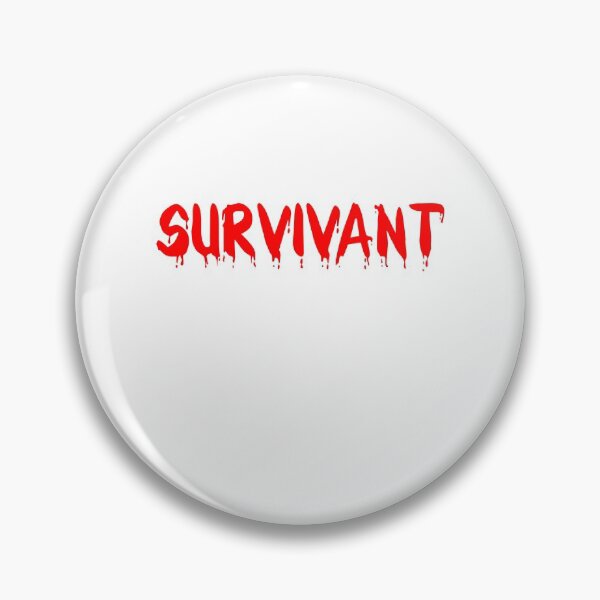 Item preview, SURVIVOR TEXT POSITIVE SIMPLE FUN VINTAGE RED designed and sold by martinosfr.