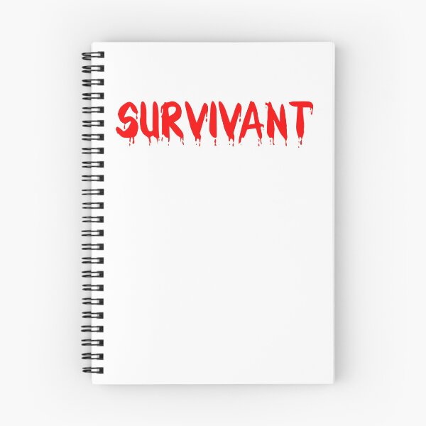 Item preview, SURVIVOR TEXT POSITIVE SIMPLE FUN VINTAGE RED designed and sold by martinosfr.