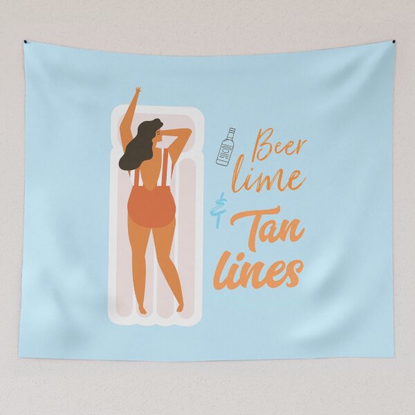 Item preview, Beer Lime and Tan Lines designed and sold by Trio's Stuff.