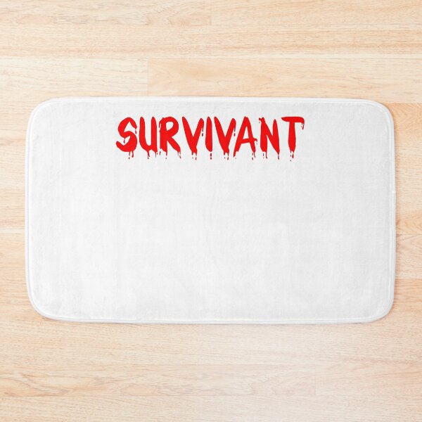 Item preview, SURVIVOR TEXT POSITIVE SIMPLE FUN VINTAGE RED designed and sold by martinosfr.