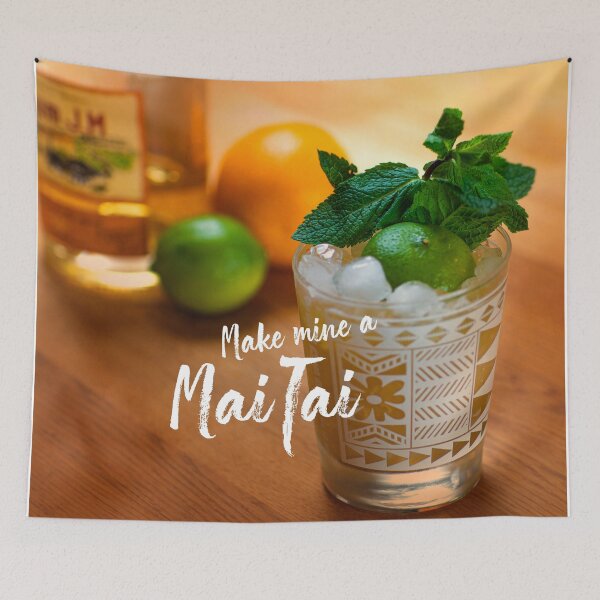 Item preview, Original Trader Vic Mai Tai, with Lime, Rum and Mint designed and sold by electricdreamz.