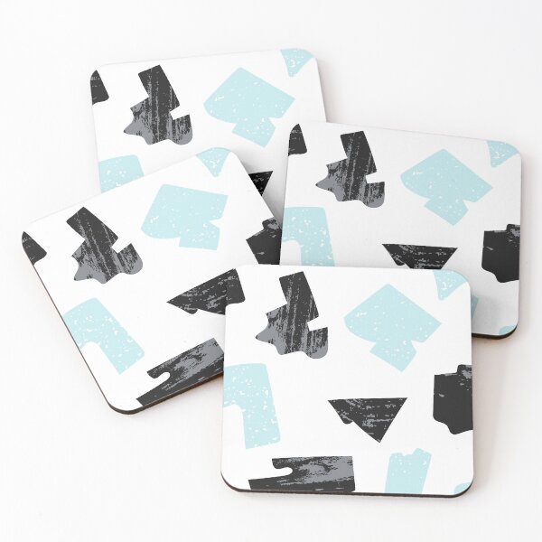 Item preview, Blue Black Abstract Shapes Pattern designed and sold by IgorIgas.