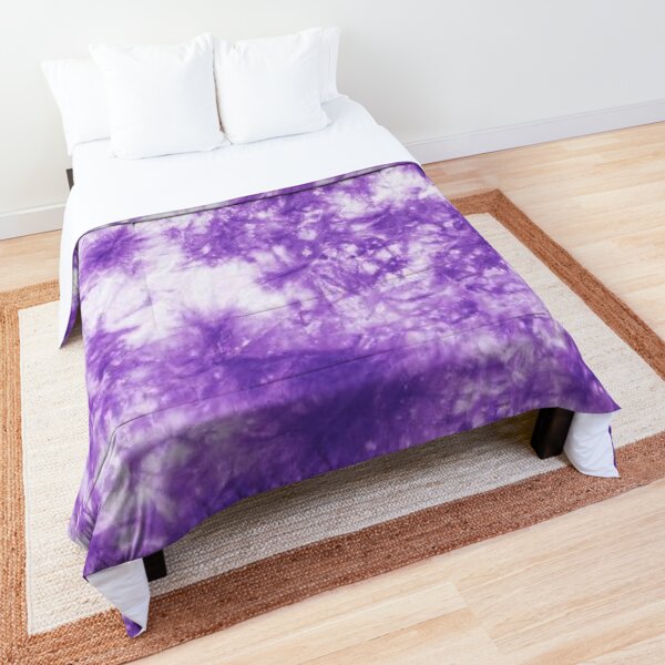 purple tie dye comforter