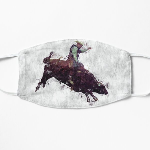 Western-style Bull Rider Rodeo Cowboy Flat Mask