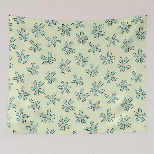 Item preview, Petite flower pattern green designed and sold by LauMonart.
