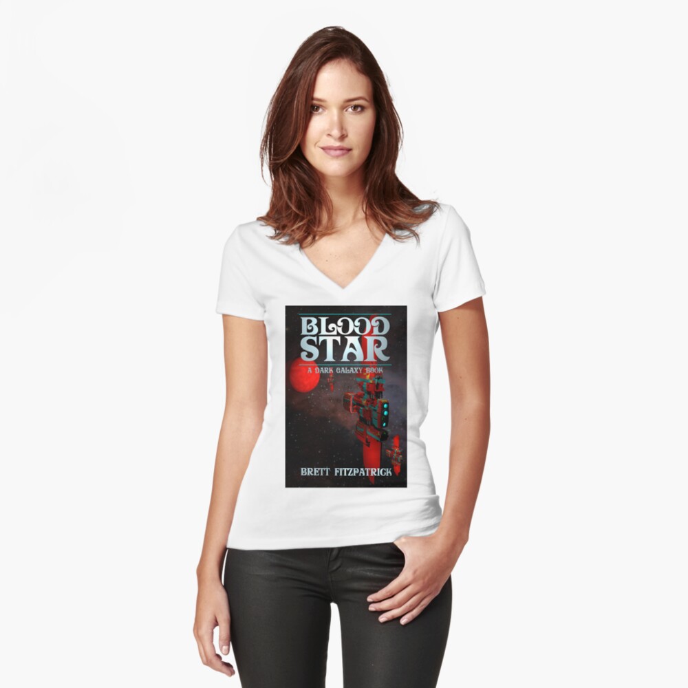 Item preview, Fitted V-Neck T-Shirt designed and sold by moonbug.