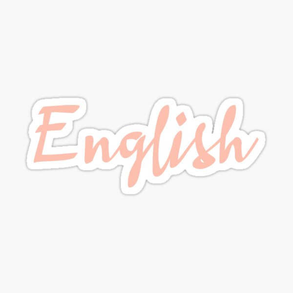 Sticker « Étiquette «anglais» pour la rentrée scolaire », par ...