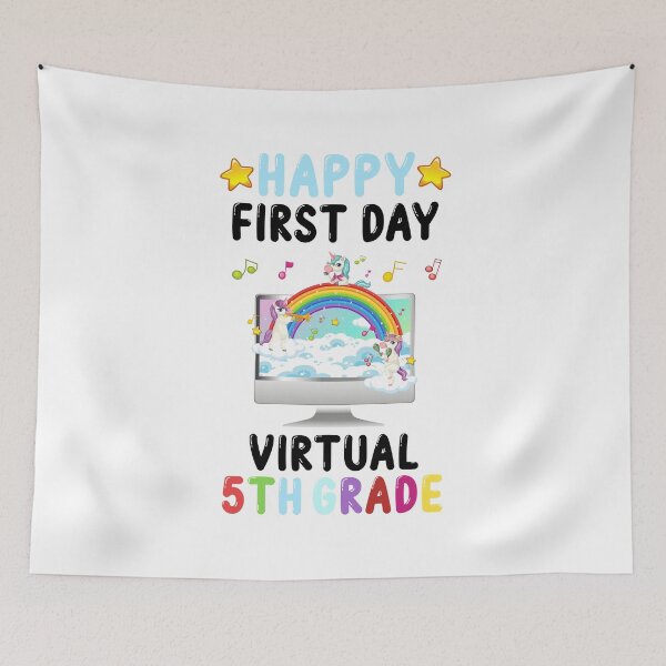 Item preview, Happy First Day Of Virtual 5TH Grade designed and sold by yacine12353.