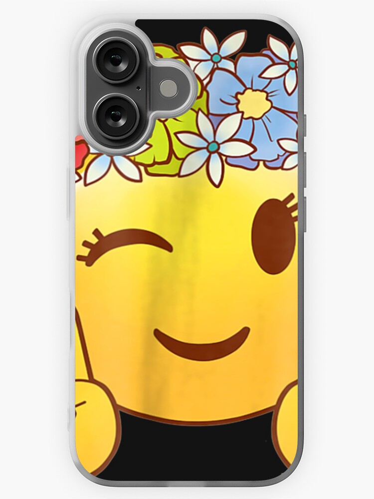 Hippie Flower Power Crown Peace Smiley Emoji Shirt For Girls Hippie Flower Power Crown Peace Smiley Emoji Shirt For Girls