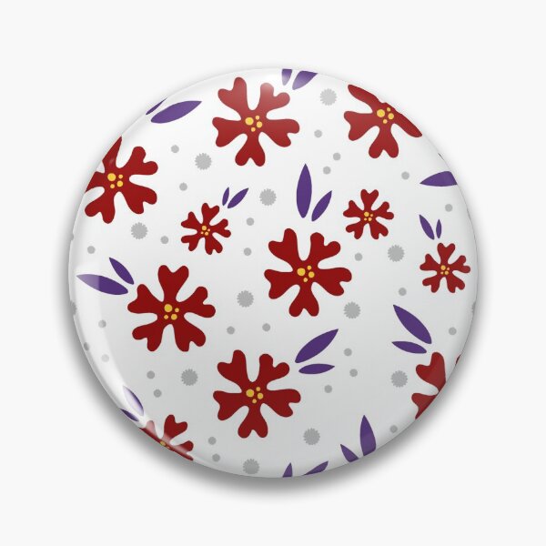Item preview, Floral Seamless Red Blue White Patterns #3 designed and sold by SalahBlt.