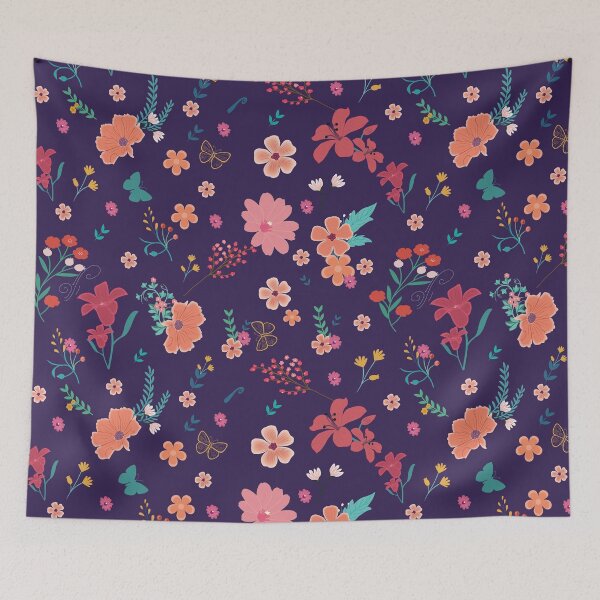 Item preview, cute floral pattern design for a fun all over print design.  designed and sold by leema-murthy.