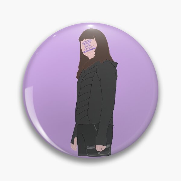 Item preview, Rhian, killing eve season 3 purple background quote on face "i was trained to wear clothes that allow a full range of movement" designed and sold by emcazalet.