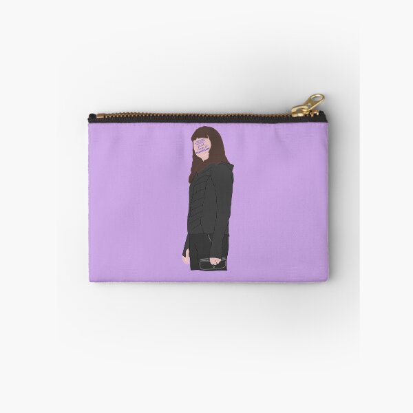 Item preview, Rhian, killing eve season 3 purple background quote on face "i was trained to wear clothes that allow a full range of movement" designed and sold by emcazalet.