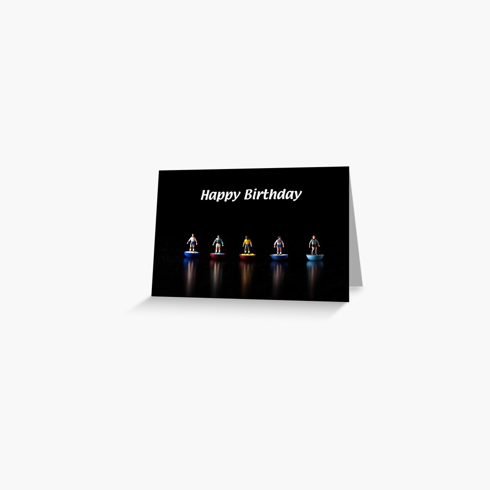 Footballers Birthday Card Greeting Card