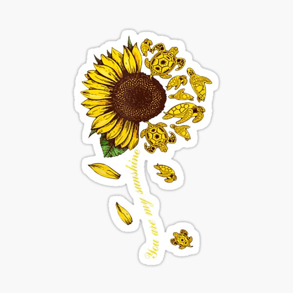 Download Sunflower Turtle Stickers Redbubble