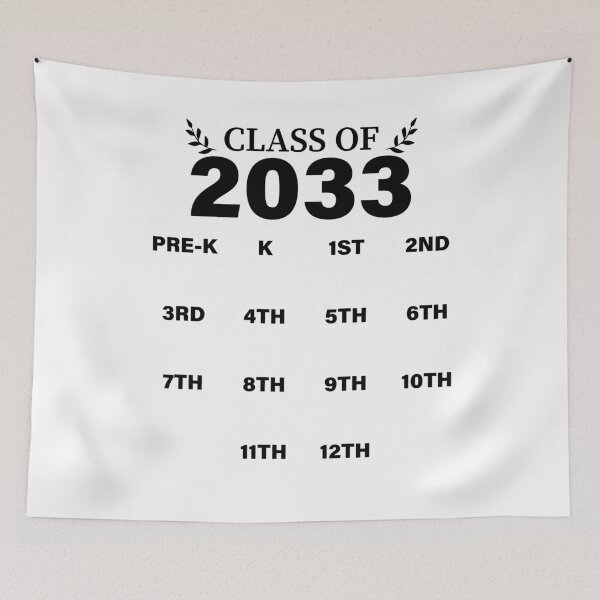 Item preview, CLASS OF GRADUATION 2033, GROW WITH ME 2033 designed and sold by TheFirstOne.