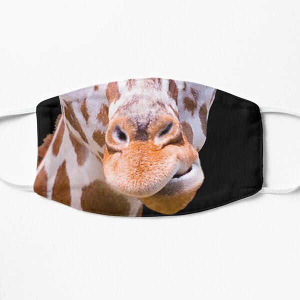 Giraffe lovers Cute Giraffe Gift I love Giraffes African Safari Animal Flat Mask