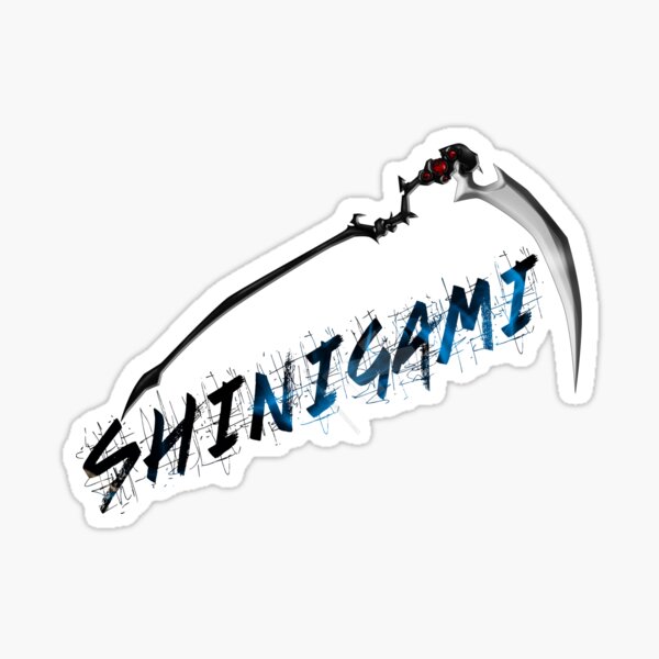 Shinigami of Death, Grim Reaper in Anime Style Sticker