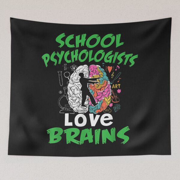 Item preview, Halloween School Psychologists Love Brains designed and sold by tichtodhe.