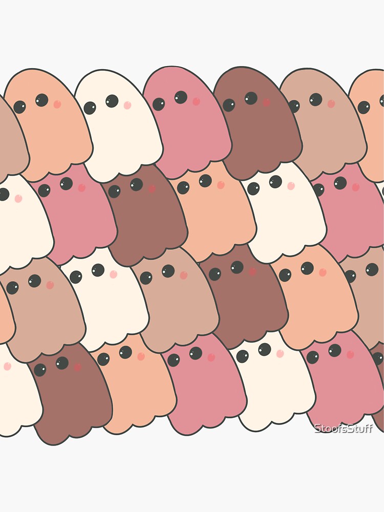 "Cute Pastel Ghost" Sticker for Sale by StoofsStuff Redbubble