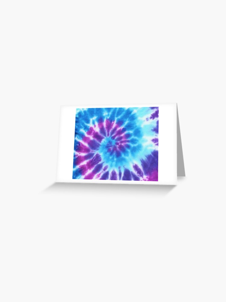 Blue and Purple Tie Dye Greeting Card for Sale by Natalie Wilson