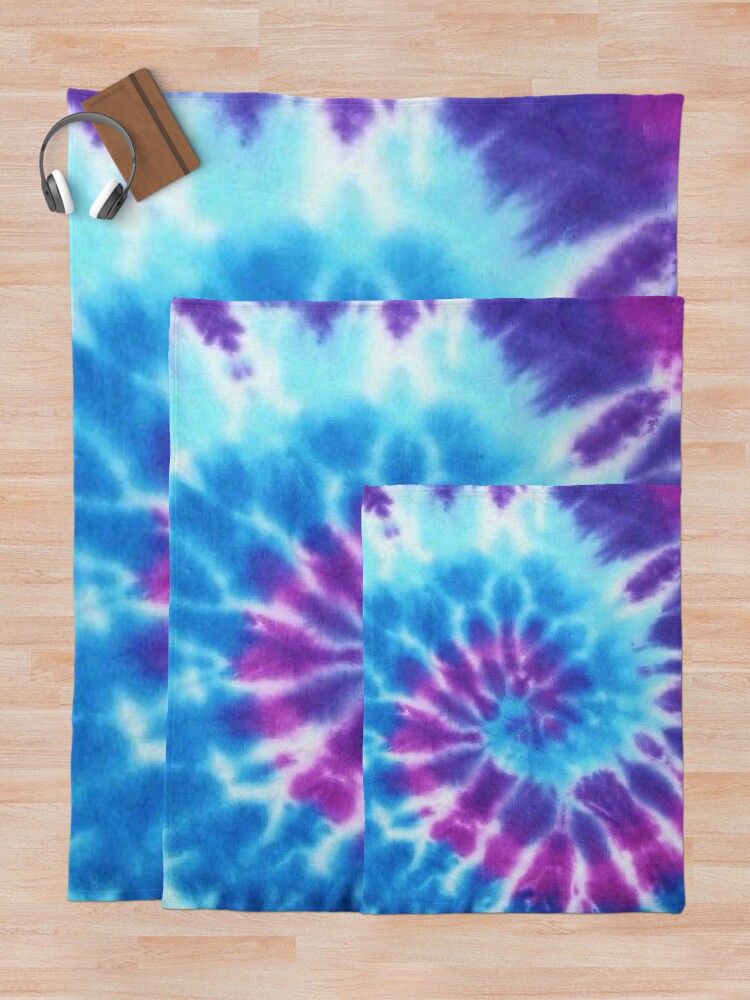 Blue tie dye discount blanket