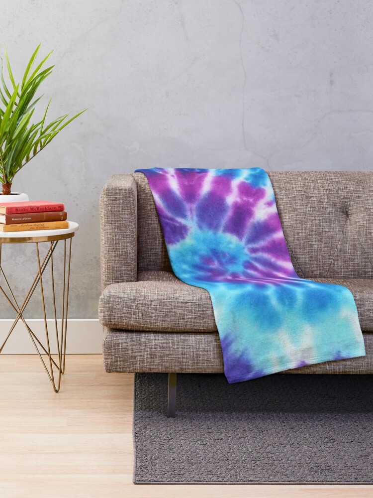 Tie dye throw discount blanket