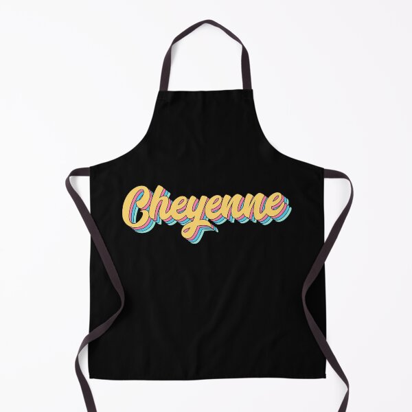 Item preview, Cheyenne Retro Yellow Script designed and sold by modeoftravel.