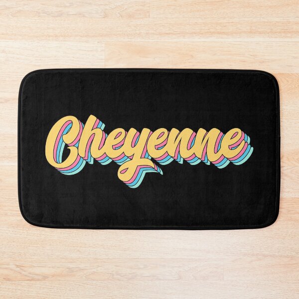 Item preview, Cheyenne Retro Yellow Script designed and sold by modeoftravel.