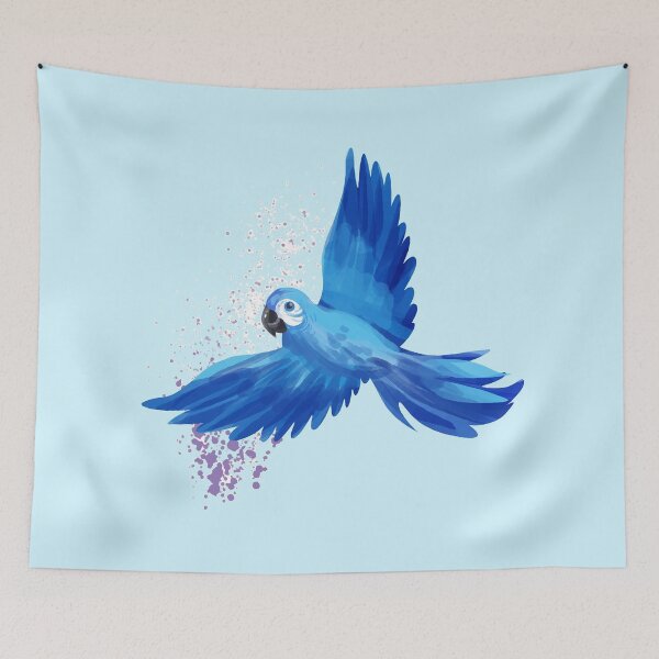 Item preview, blue parrot shirt in the blue sky designed and sold by DiamondStore1.