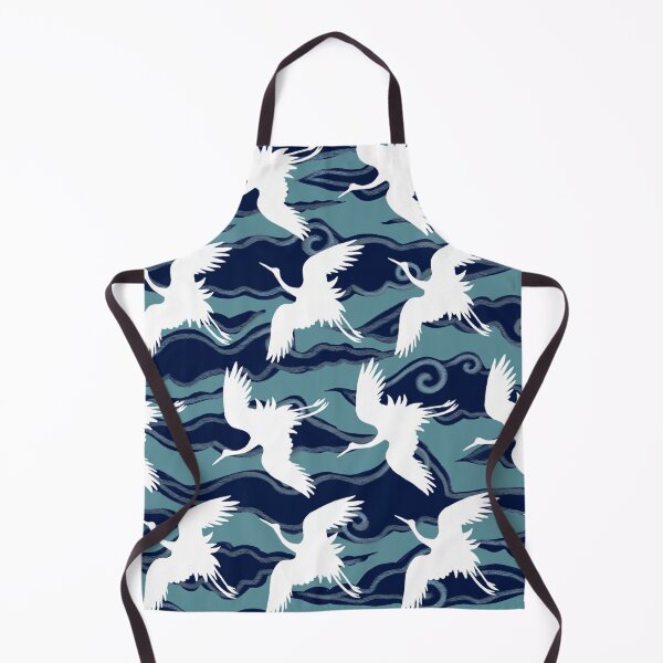 Item preview, Japanese crane bird pattern designed and sold by Peppypatterns.