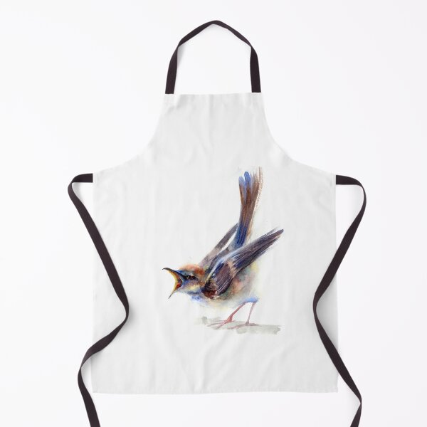 Item preview, Angry sparrow watercolor bird print designed and sold by PaintsPassion.