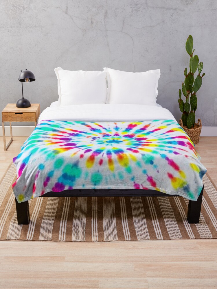 Rainbow tie dye online blanket