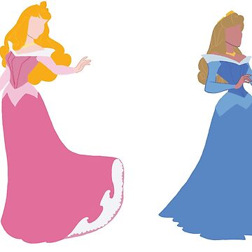 Artwork thumbnail, Sleeping beauty in pink and blue dress  by Aby-Obi