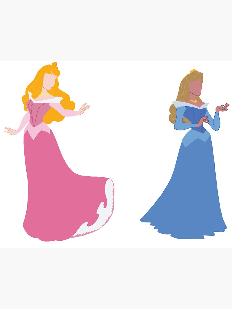 Sleeping beauty in pink and blue dress " Magnet for Sale by Aby-Obi |  Redbubble