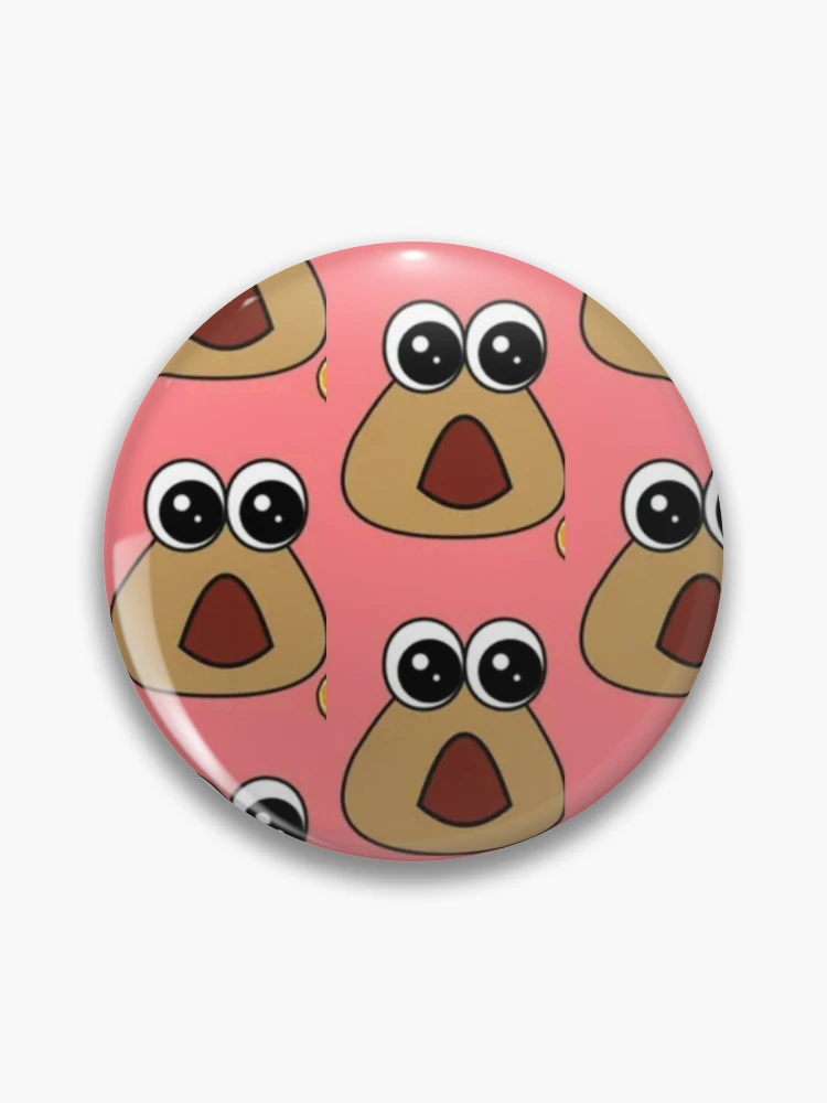 Man faced Pou Pin for Sale by AnxBananx