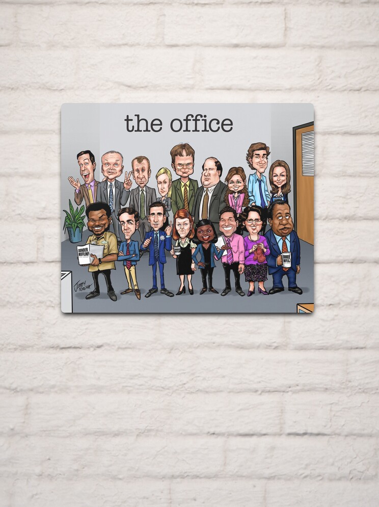 The Office Illustration Print -   Office wallpaper, Office tv, The  office