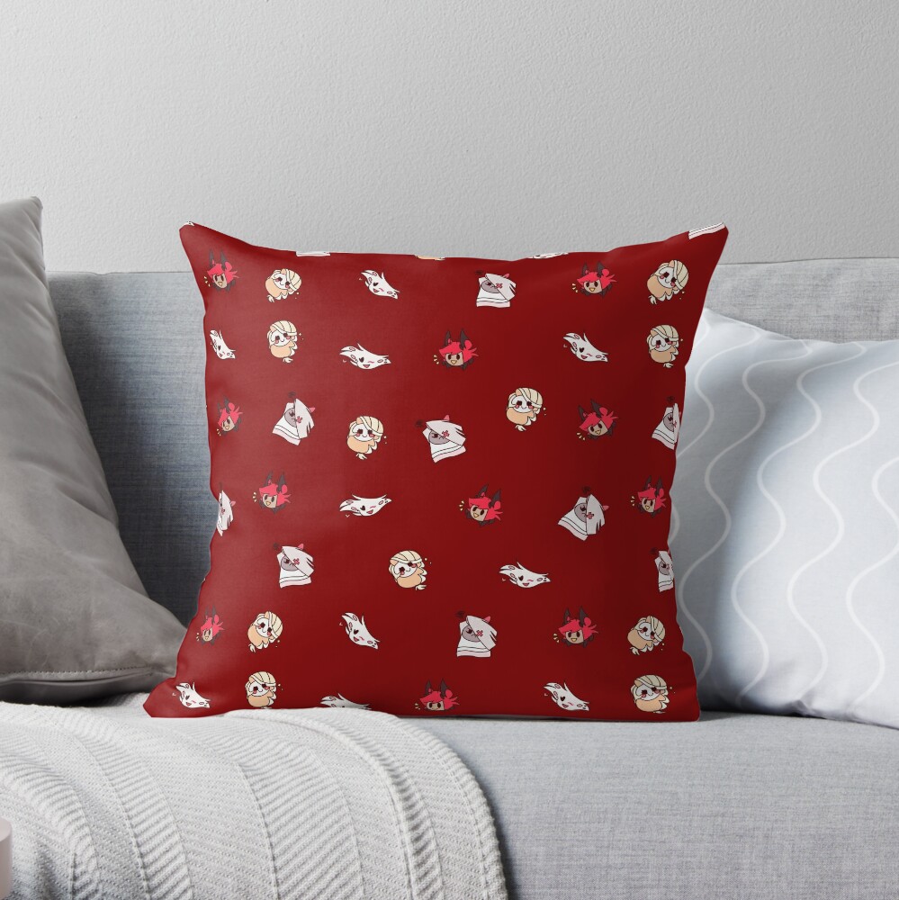 Hazbin Hotel Pattern Throw Pillow For Sale By Atheena Redbubble