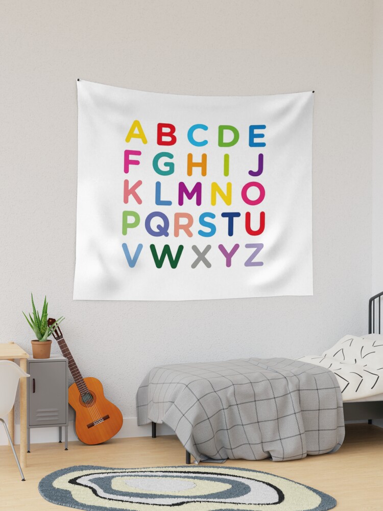 Alphabet Uppercase Columns | Wall Decal for Kids