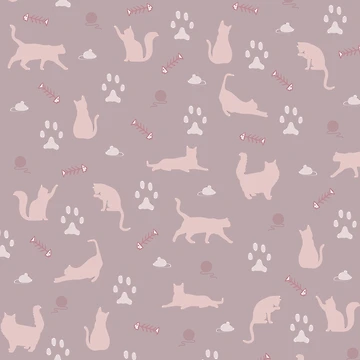 Artwork thumbnail, Pink Kitty Pattern by phoenixlite