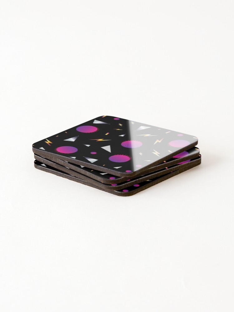 Thumbnail 4 of 5, Coasters (Set of 4), Retro Pattern  designed and sold by ThatMerchStore.