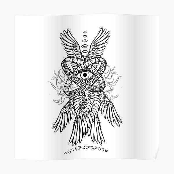 Seraph or Seraphim a SixWinged Fiery Angel with Six Wings and Deer Antlers  Tattoo Style Black and White Stock Vector  Illustration of horn female  200843732