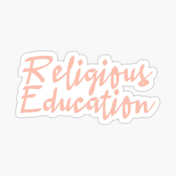 ‘Religious Education’ back to school subject label Sticker