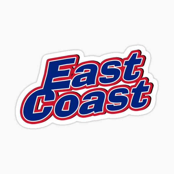 Item preview, East Coast Sticker designed and sold by Boxing Kangaroo Retail Company.