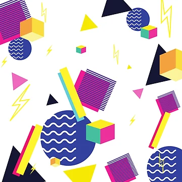 Artwork thumbnail, Retro 80's Design Pattern by ThatMerchStore